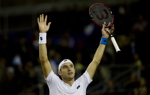 Leonardo Mayer celebra su triunfo