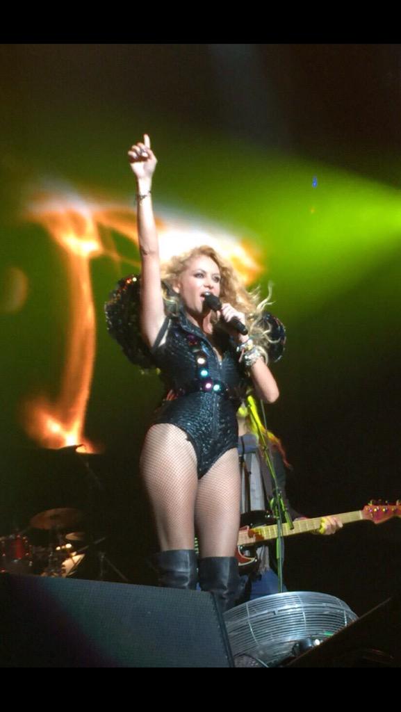 Paulina Rubio durante su presentación. 