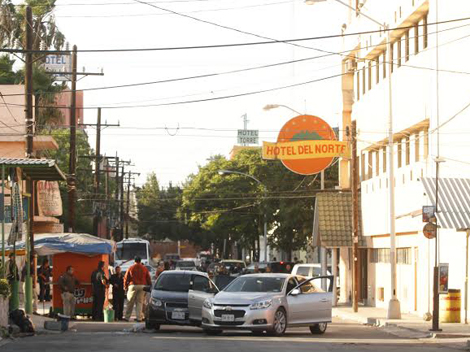 La persecución terminó en la calle Juan Méndez, en la colonia Sarabia. 