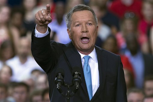 John Kasich, gobernador de Ohio y candidato republicano, quiere conquistar el voto del estadunidense medio