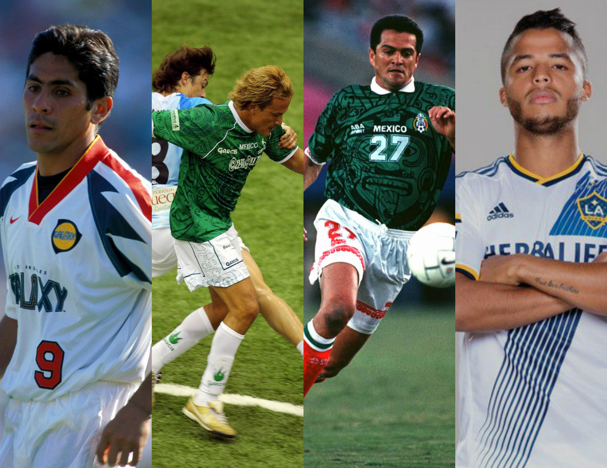 Jorge Campos, Luis Hernández, Carlos Hermosillo y Giovani dos Santos 