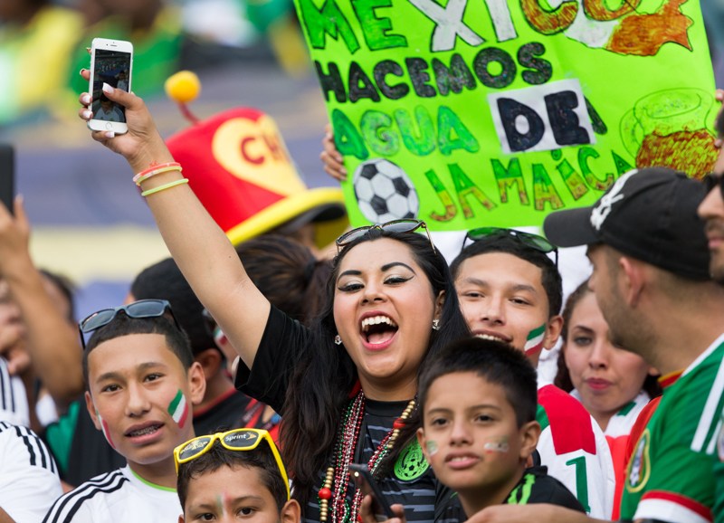 Aficionados de México en la Final de la Copa Oro 