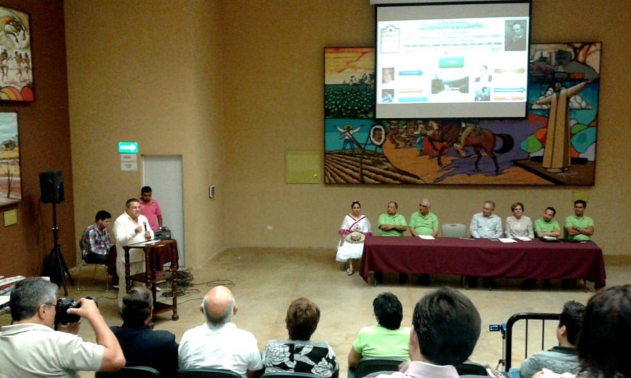 Inauguración del Primer Coloquio "La Huasteca en Coahuila", en el Museo del Algodón.