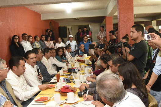 Silvano se reunió con los representantes de los medios de comunicación.