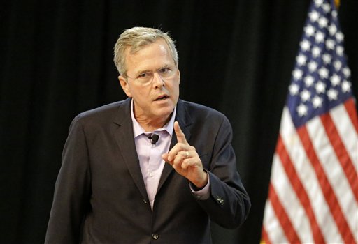 Jeb Bush, en un reciente acto para pequeños empresarios en el ayuntamiento de Longwood, en Florida