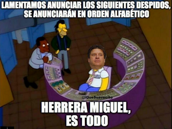 Los memes del cese del "Piojo" Herrera