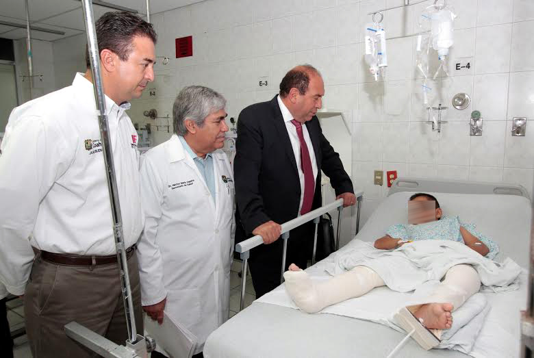 El gobernador señaló que esta noche volverá a visitar a los lesionados. 