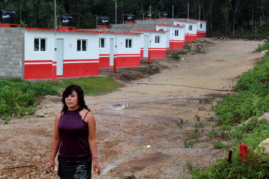 Las casas fueron construidas en zonas seguras. 