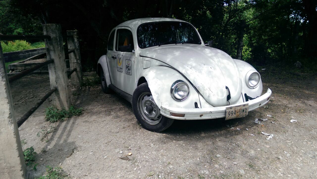 Los pobladores encontraron vehículos de la PGDF en la zona. 