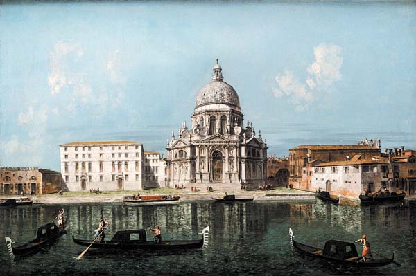 "Santa María de la Salud, Venecia, vista desde el Gran Canal" (1739-1740), de Michele Marieschi.