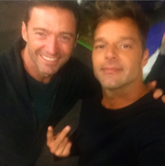 el actor y el cantante se encontraron en Australia. 