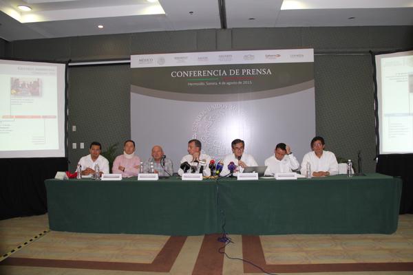 La Comisión Presidencial para la Atención Inmediata y Permanente de la Población Afectada en conferencia de prensa sobre los avances en el caso del Rí