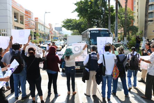 Los periodistas demandaron justicia para Rubén Espinosa.