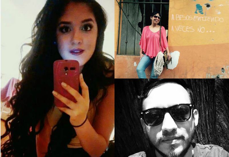 Yesenia (izquierda), Nadia (superior-derecha) y Rubén (inferior-derecha).