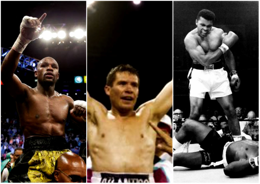 Floyd Mayweather, Julio César Chávez y Muhammad Ali