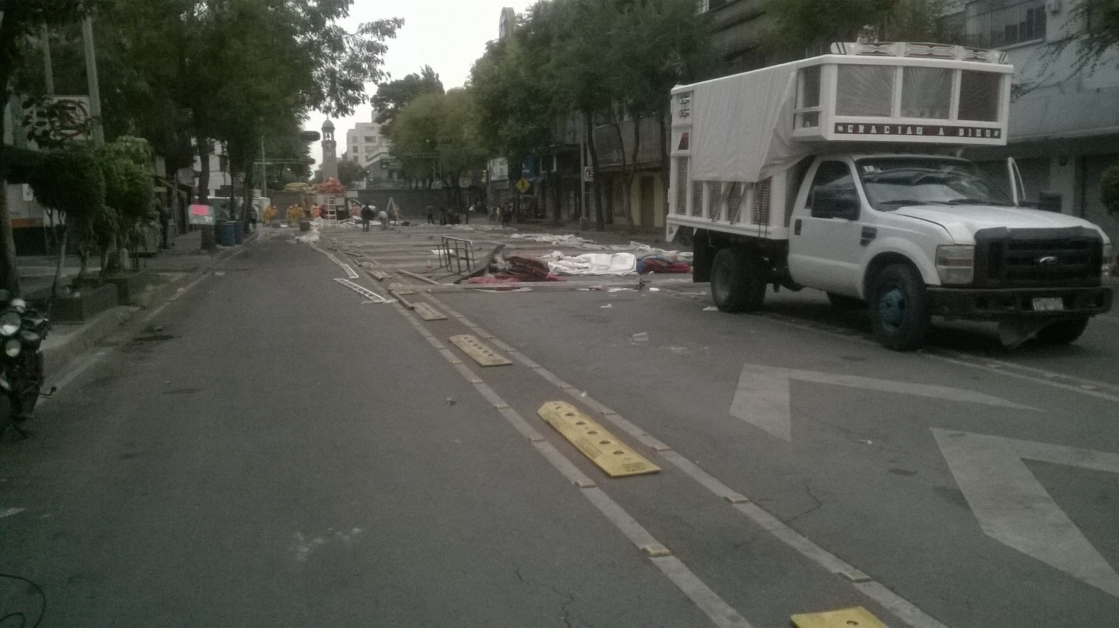 Los antorchistas retiraron el campamento que mantenía sobre Bucareli.