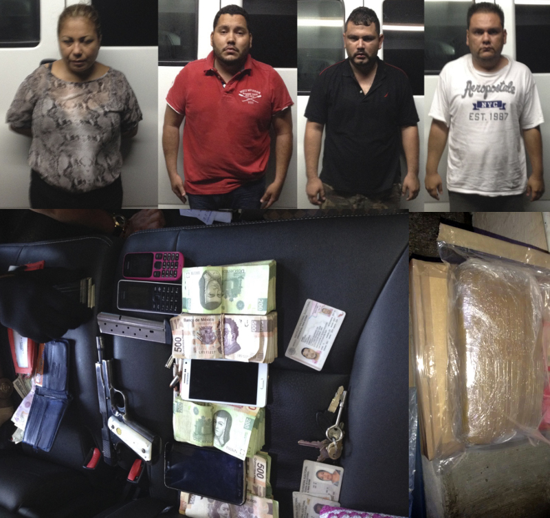 Los detenidos fueron puestos s disposición del MP para determinar si están relacionados con otros asaltos a cuentahabientes.