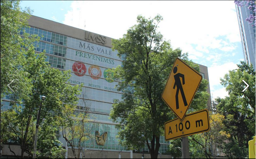 Las oficinas centrales del Instituto Mexicano del Seguro Social en Paseo de la Reforma. 