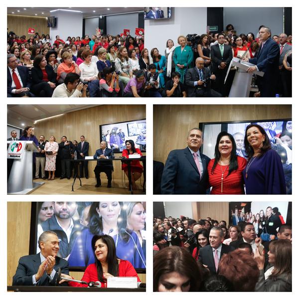 Reunión de Manlio Fabio Beltrones y Carolina Monroy con el Organismo Nacional de Mujeres Priistas.