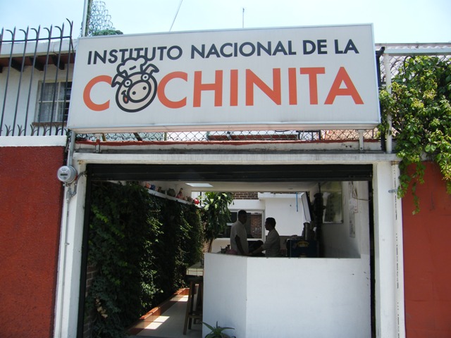Fachada del Instituto Nacional de la Cochinita (INACOCH)