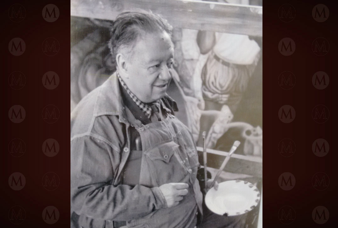 Diego Rivera en el Cárcamo.