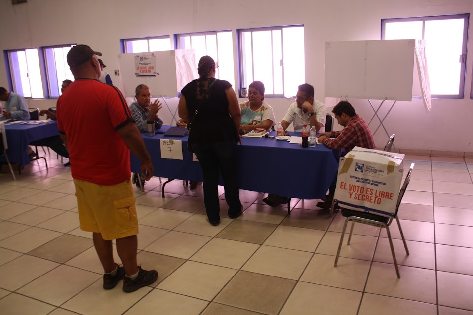 Las actividades de las seis mesas de votación de este municipio terminaron actividades a las 17:00 horas.