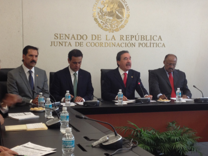 Emilio Gamboa, coordinador del PRI en el Senado.