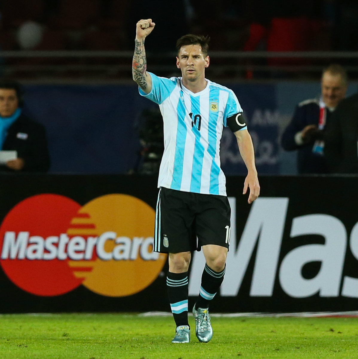 Leo Messi con Argentina en la Copa América ante Paraguay 