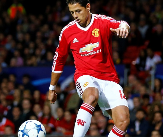 Javier Hernández, delantero del Manchester United