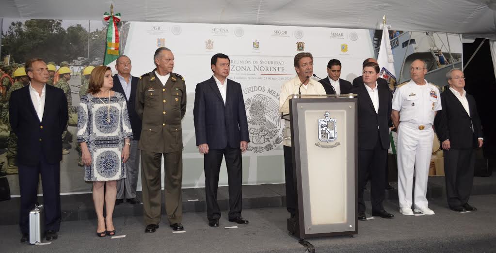 El mandatario potosino estuvo en la Reunión Regional de Seguridad Noreste.