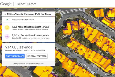 El proyecto de Google te dirá cuánto ahorrarías si instalas paneles solares en tu casa. 