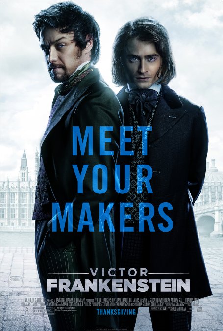 'Victor Frankenstein' protagonizada James McAvoy y Daniel Radcliffe. 