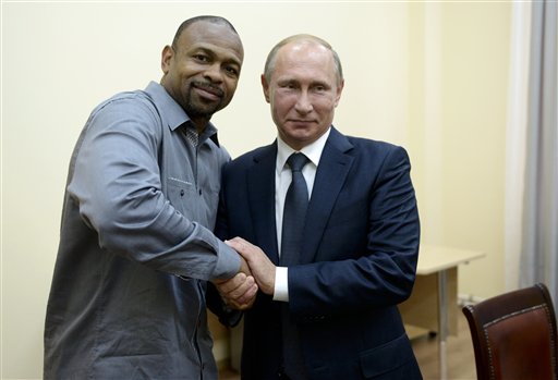 Roy Jones Jr y Vladimir Putin.