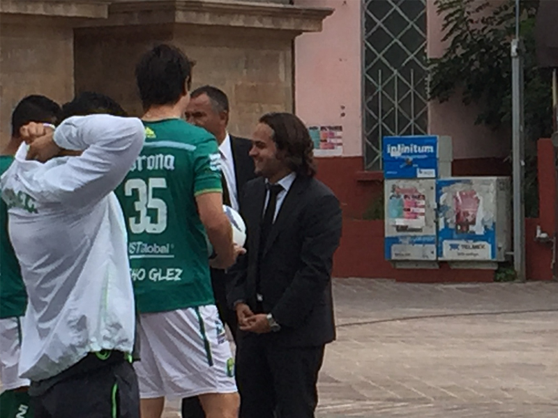 Jesús Martínez junto a Nacho González (Verde)
