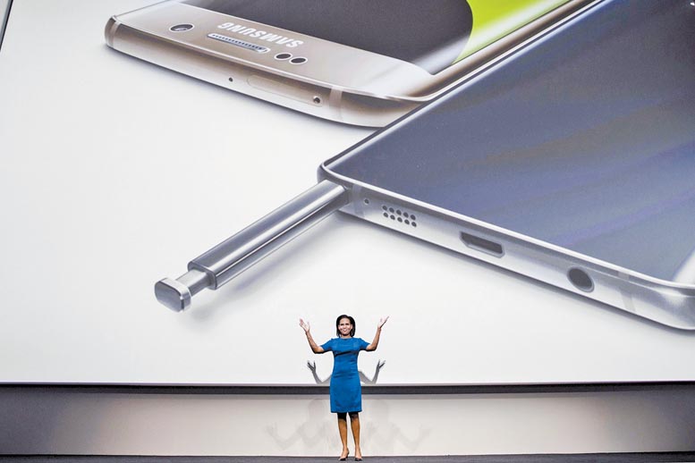 La presentación del Galaxy Note de Samsung. 