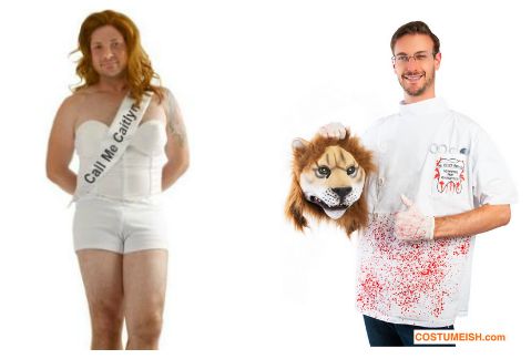 Los disfraces de Caitlyn Jenner y el cazador que mató a Cecil, el león ya se venden en internet. 