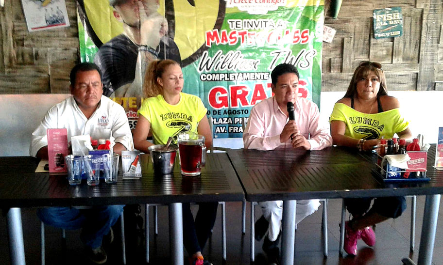 La Master Class de zumba tendrá una duración de 2 horas.