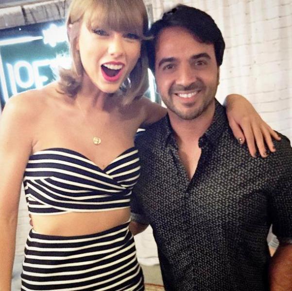 Taylor Swift y Luis Fonsi. 