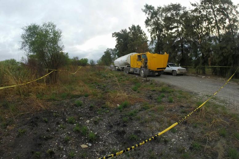 El hallazgo fue en el camino al rancho San Gerardo, en Montemorelos.