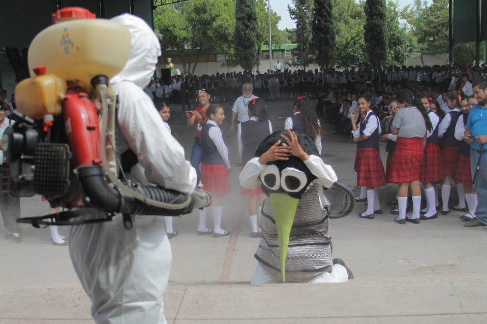 En Lerdo arrancó la Segunda Semana Nacional contra el dengue, en la escuela secundaria federal número I, Ricardo Flores Magón. 