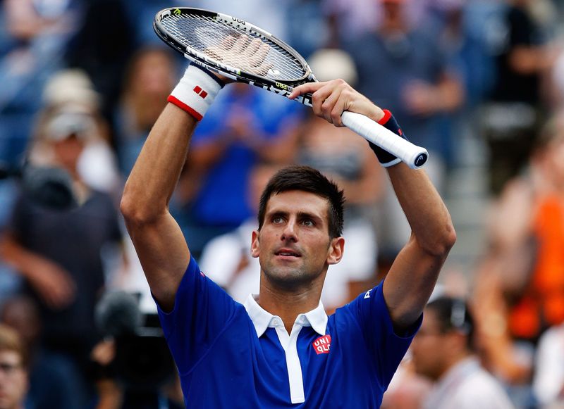 Novak Djokovic en la primera jornada del Abierto de Estados Unidos 