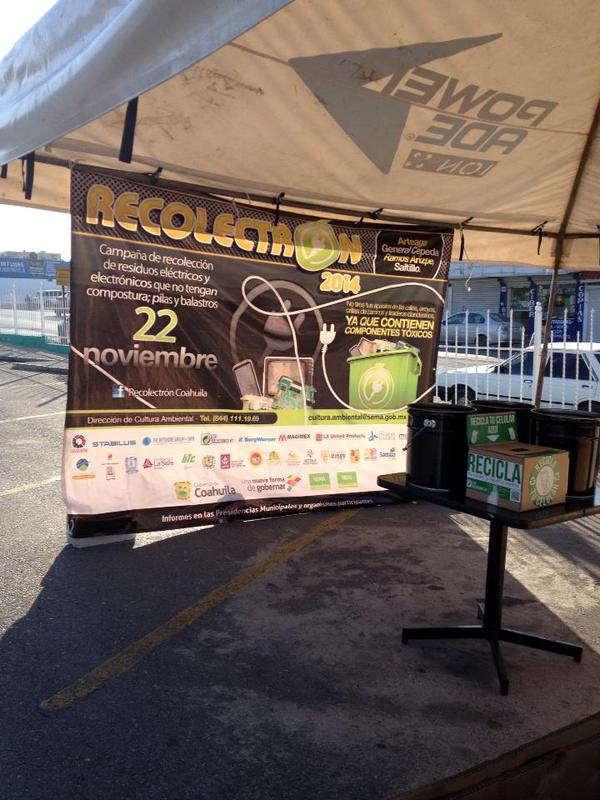 La basura electrónica recolectada será reciclada en Torreón. 