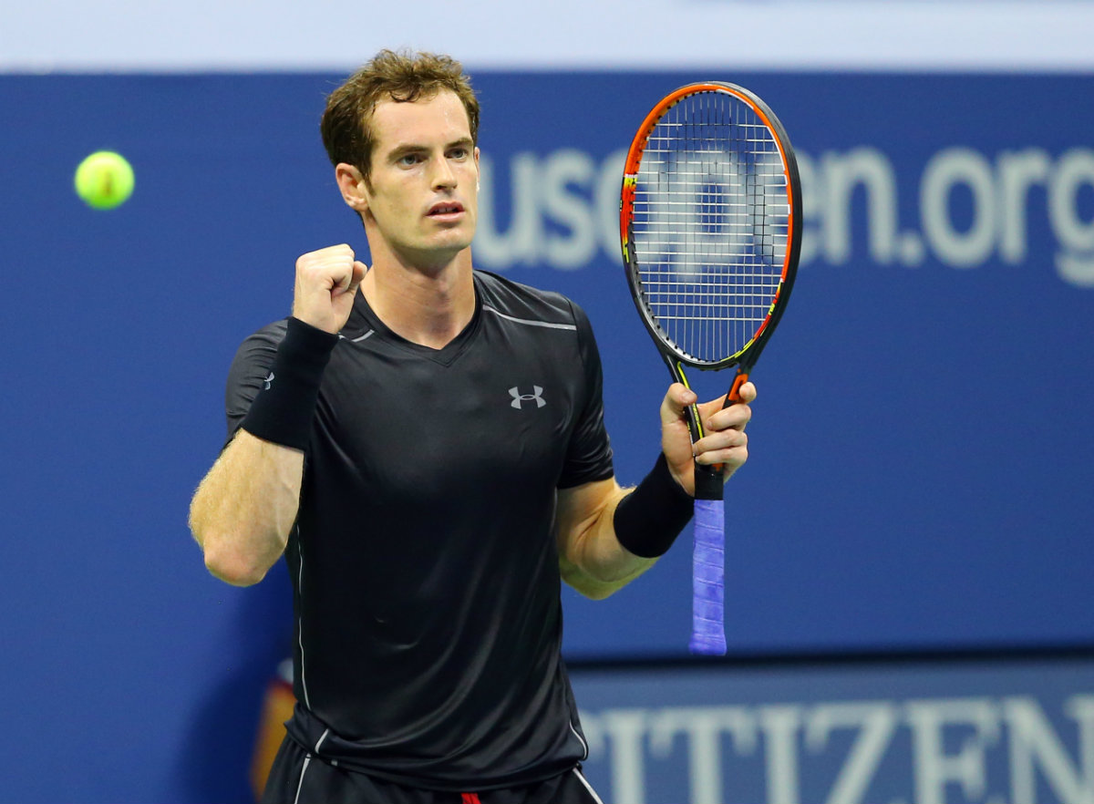 Murray celebra un punto ante Kyrgios 