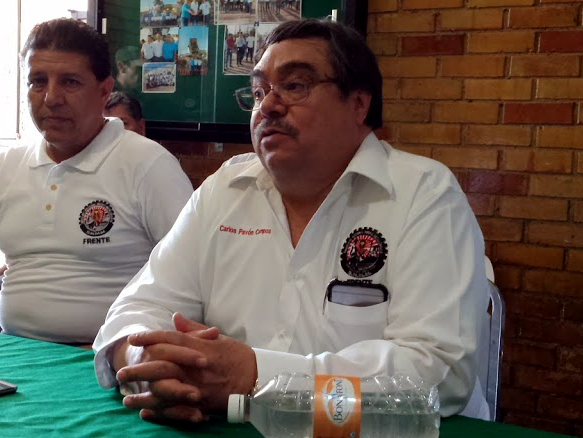 Carlos Pavón Campos, líder Nacional del Sindicato Minero Metalúrgico Frente.