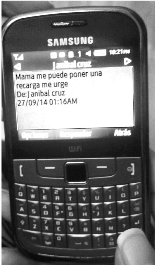 El celular de Jorge Aníbal Cruz, uno de los normalistas desaparecidos, registró una llamada a las 22:16 horas del 26 de septiembre; al día siguiente s