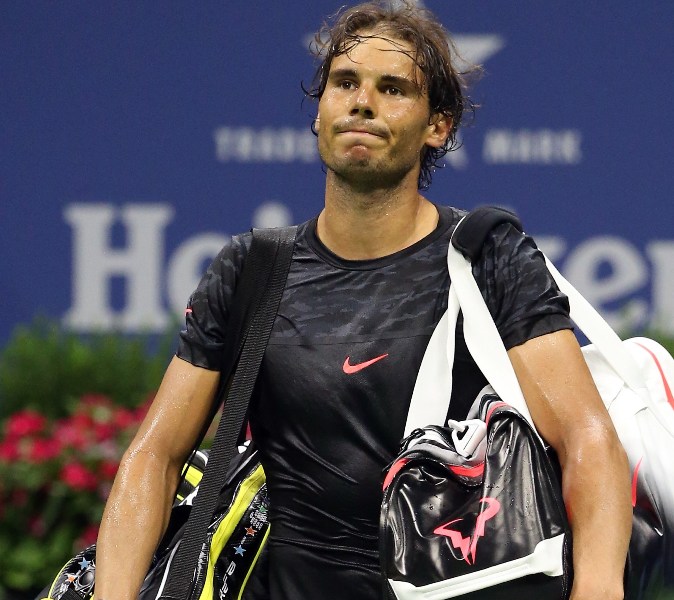 Rafael Nadal en su último partido en el US Open 2015 