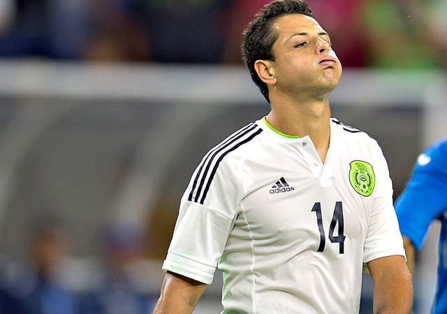 Javier Hernández, delantero de la selección mexicana