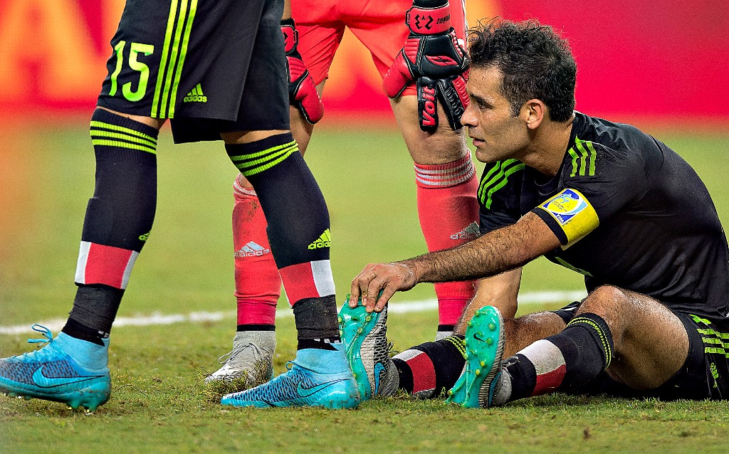 'Rafa' Márquez durante el duelo ante Argentina 