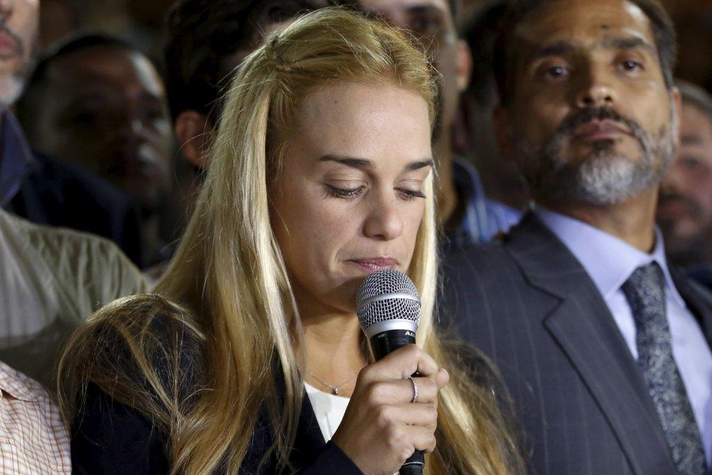 La esposa del líder opositor Leopoldo López, Lilian Tintori. 