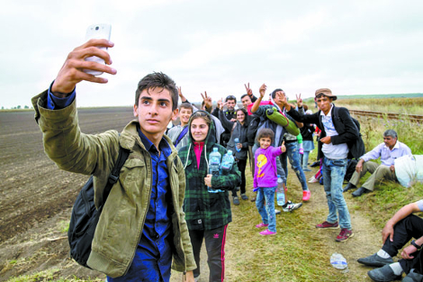 Selfies con sirios